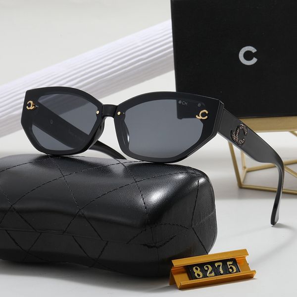 Luxuriöse Designer-Sonnenbrille für Damen mit großer Logo-Sonnenbrille, Katzenaugen-Sonnenbrille, 6 Farben, wasserdicht, UV-beständig, polarisierte Herren- und Damen-Sonnenbrille, schön gut