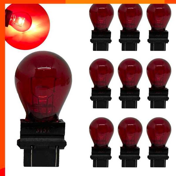 Nuovo 10 pz T25 3156 3157 P27W 12 V 27 W chiaro auto esterno Indicatori di direzione Luci Freno lampadina lampada alogena drl di alta qualità Ambra bianco rosso