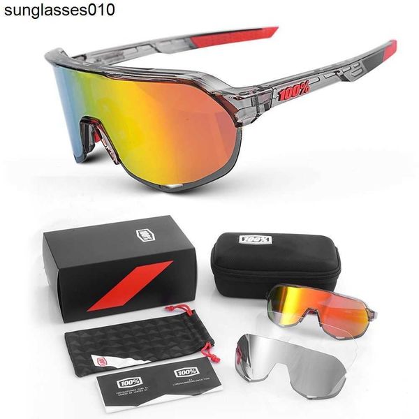 100% Sagan Rube gleiche S2 -Fahrradbrille Outdoor -Sport -Off -Straßen -Windschutzscheiben selbstlaufende Sonnenbrille