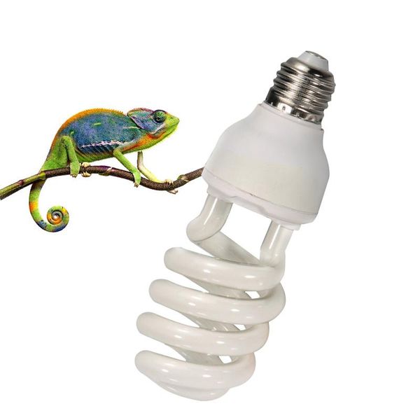 Acquari Lampada di riscaldamento UVB 26W Reptile UVB Tartotalizzazione Lucione Supplemento di calcio succulento Scattinata Scera del pesce Acquario UV Lampada