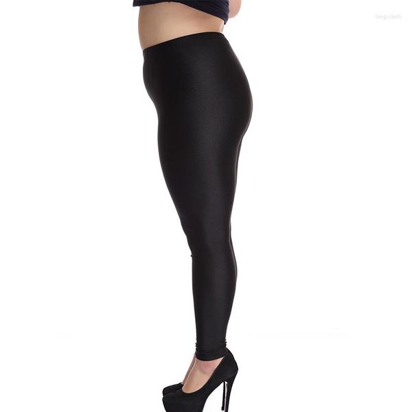 Calças femininas Sexy Mulheres 2023 Spring Ladies Use Leggings Preto Capris Elegantd 3xl 4xl Slim Femme High Waist Skinny J280