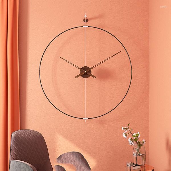 Orologi da parete Art Men Design Orologio da ragazza Modern Silent Living Room Large Kitchen Metal Reloj Pared Decorazioni WWH20XP