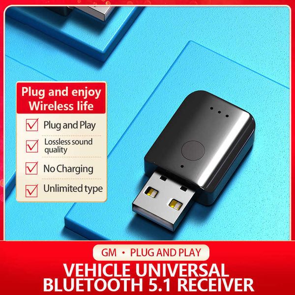 Bluetooth 5.1fm Car Car Car Bluetooth-приемник с ручным автомобилем Bluetooth Adapter Universal New Model для связи