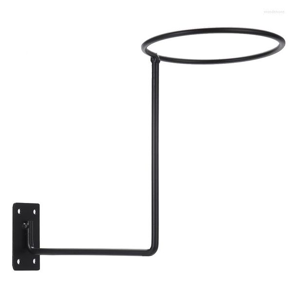 Motorradhelme Ankunft 1pc Black Iron Hat Display Stand Motorrad-/Fahrradhelmhalter Wandhalterung Haken Rack 133 196mm