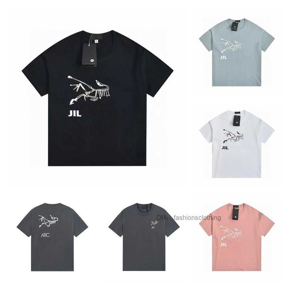 Arcterys t-shirt boutique en ligne haute version Direct Sbetter 2023 nouvel été oiseau marque devant dos imprimé à manches courtes T-shirt lâche décontracté hommes F7A3