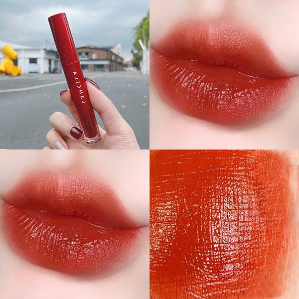 Lipgloss Sexy Red Lipgloss Bulk Moisturizer Plumper Matte Rotten Tomato Flüssiger Lippenstift Wasserdichtes, dauerhaftes Make-up, Schönheitskosmetik