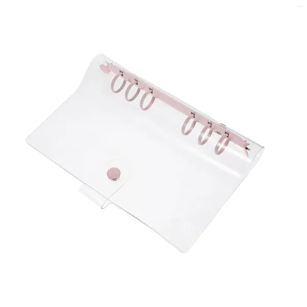 1 Stück PVC-Notizbuch-Ordner mit Druckknopfverschluss, Lose-Blatt-Ordnerschutz