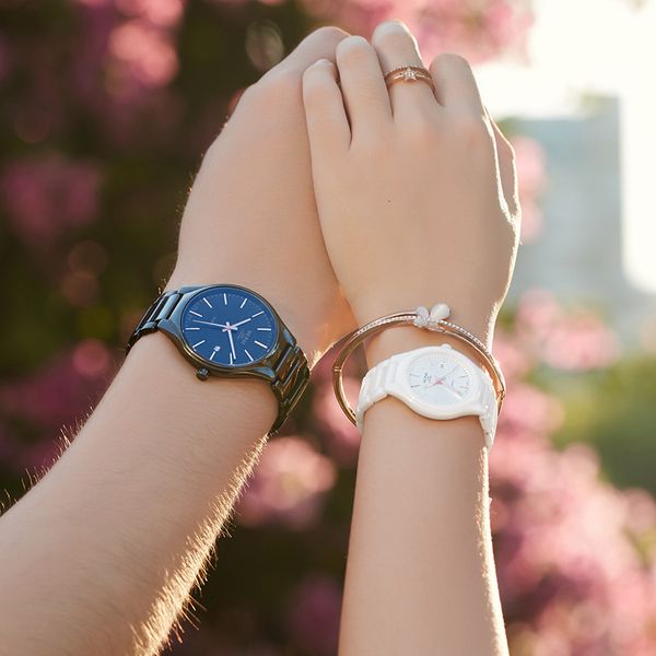 Armbanduhren OUPAI Luxusmarke Damenuhren für Männer weiblich männlich Paaruhr Tag Woche Uhr Leuchtzeiger wasserdichte Keramikuhr 230509