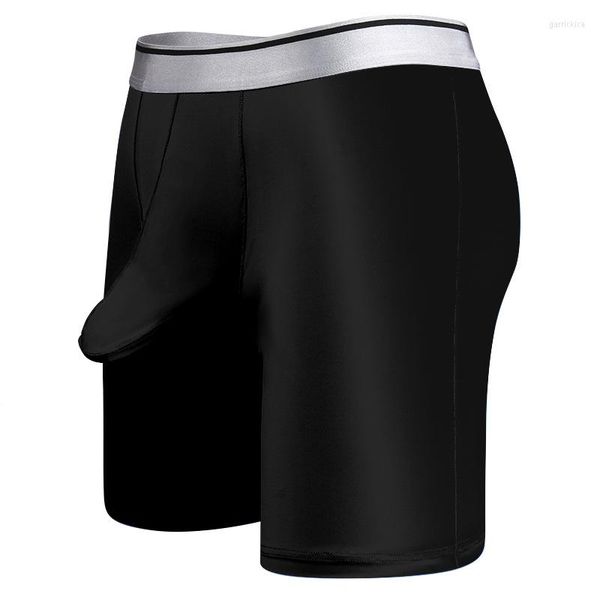 UNDUPTS MEN ENDÜK GİYET BOXERS ŞARKI HOMME BUZ İLE PANTIE ADAM NEFREBLİ KOUK Uzun Boksör Cueca Calzoncilo Büyük Boyut XL-7XL