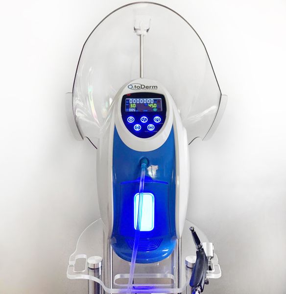 Mais recente Coreia O2toderm Oxygenate Oxygen Dome com PDT Rejuvenescimento da pele O2toDerm Dome Máscara Facial Terapia Oxygen Facial O2toderm Machine
