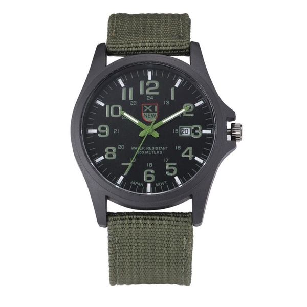 Orologi da polso 2023 Est Arrivo Marca XI Army Orologi da uomo Cinturino in nylon unico Calendario Orologio al quarzo casual Reloj Hombre Marca Original