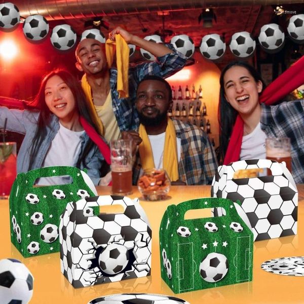 Подарочная упаковка спортивные тематические коробки с ручкой футбол Goody Bags Candy Box на день рождения