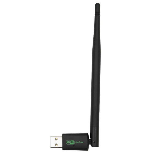 Настольный компьютер / ноутбук беспроводная USB -сетевая карта Wi -Fi -приемник 150M Drive Бесплатная беспроводная сетевая карта с антенной