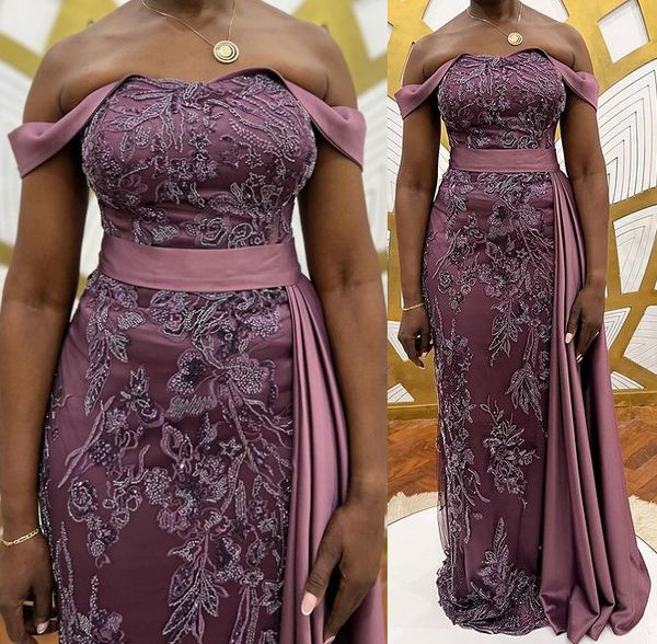 2023 May Aso Ebi Guaina in pizzo Prom Dress Sexy Madre della sposa Sera Festa formale Secondo ricevimento Compleanno Abiti da fidanzamento Abiti Robe De Soiree ZJ201