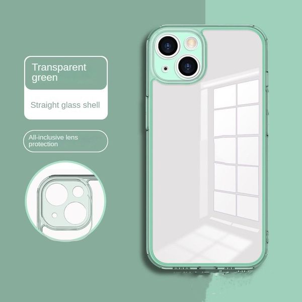 Para iPhone Case 9D original transparente de vidro temperado telefone