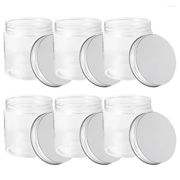 Garrafas de armazenamento 6 PCs Glass de iogurte de vidro tampas de amostra de frascos de pimenta Mini Canning Sugar Pote Tale