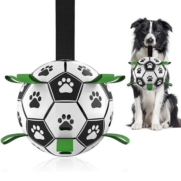 Oyuncak köpek oyuncak güzel pençe futbol oyuncakları köpek büyük köpekler açık eğitim interaktif evcil hayvan ısırığı çiğneme top oyuncaklar futbol ve şişirme