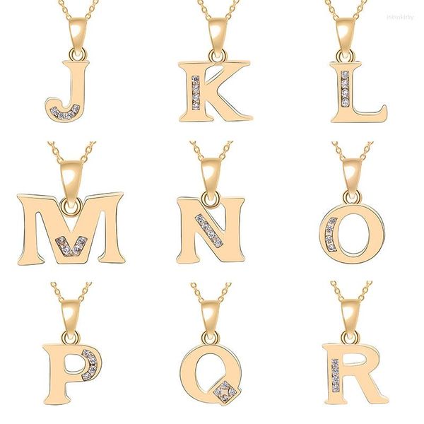 Collane con ciondolo Tiny Swirl Collana con lettera dell'alfabeto iniziale 26 Inglese All A-Z Corsive Luxury Name Letters Word Chain