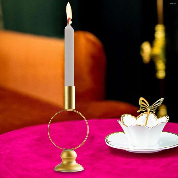 Candelabros de hierro forjado Candelero romántico para comedor Aniversario de mesa