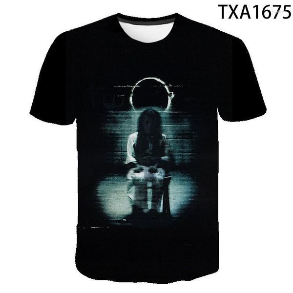 T-shirt da uomo 2023 Uomo e donna Casual Wild Moda a maniche corte The Grudge 3D Children Trend Cool T-shirt di qualità ad asciugatura rapida