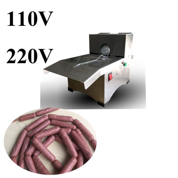 Macchina per legare la salsiccia elettrica dell'acciaio inossidabile del commestibile 110v 220v Salsiccia da tavolo che torce annodatrice con 42mm