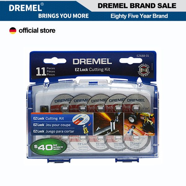 Produtos de acabamento Dremel EZ Bloqueio Kit de ferramentas rotativas de corte abrasivo 38 mm com mandrels de gemas de moagem Acessórios para placa de metal plástico 230511