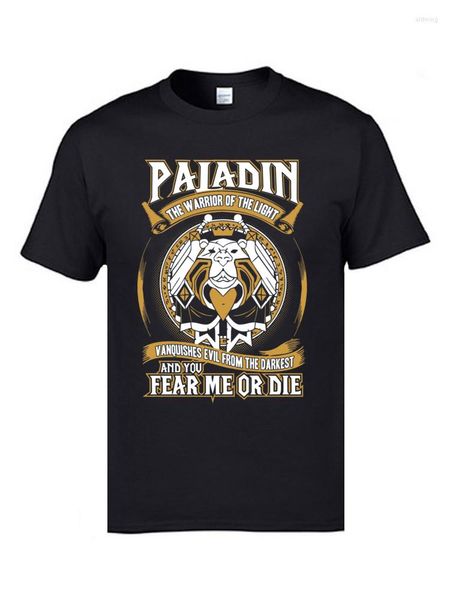 T-shirt da uomo 2023 T-shirt personalizzate T-shirt grafica personalizzata Girocollo Cow Paladin The Warrior Of Light T-shirt da uomo