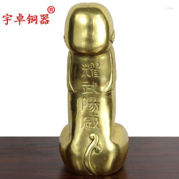 Forniture per feste Yu Zhuo Bronzo Rame Casting Handis Of Swagger Before Others Statua d'Arte per Penisroom Maschile