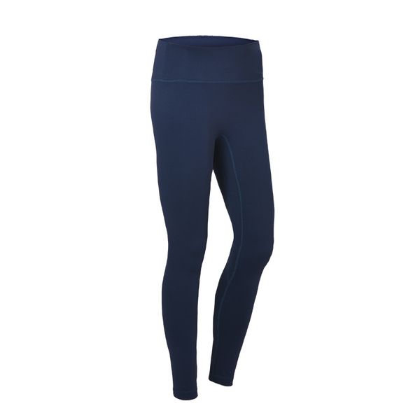 Calça de ioga feminina calça atlética Leggings pretos ioga perneiras de cintura alta calça de ioga de cor de cor sólida