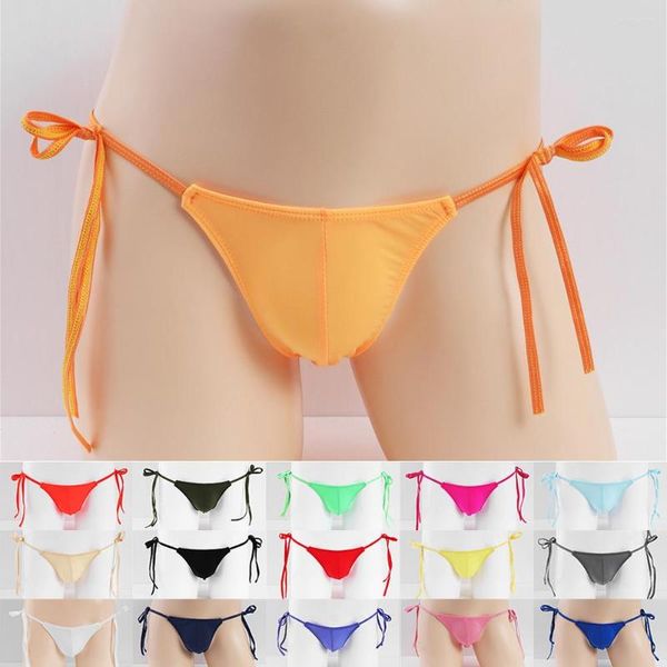 UNDUPTS BANDAGE SEXY ERKEKLER THeng Bikini Düşük Bel G-String Tangas Poz iç çamaşırı adam slip homme t-back külot pijama