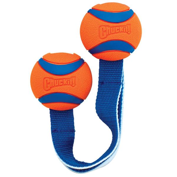 Brinquedos interativos para animais de estimação ultra duo tug bola brinquedo para cães jogo flutuante piscina ótimo para tugowar ou buscar suprimentos para cães pequenos e médios