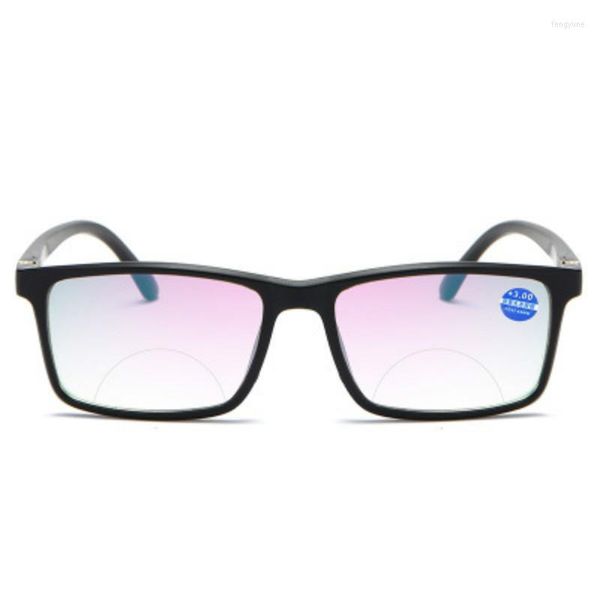 Sonnenbrille Schwarz Vollrahmen Bequeme leichte Anti-Blu-ray-Lesebrille Männer und Frauen Presbyopie 1,0 1,5 2,0 2,5 bis 4,0