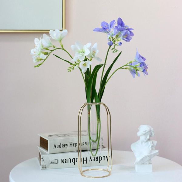 Декоративные цветы 3D Искусственные 2 ветви орхидея цветочная рука чувствует увлажняющий ванильный домашний столик декор Свадебная вечеринка цветочные композиции