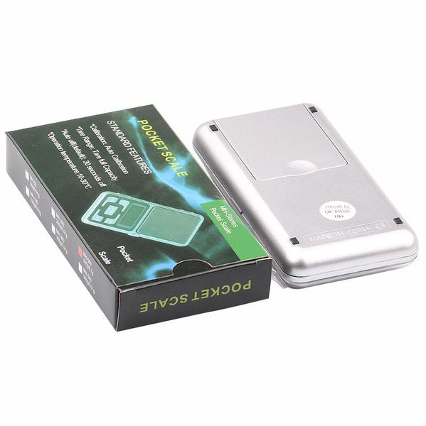 Tubos de fumar Design criativo Pocket Pocket Portable Miniature Electronic Scale