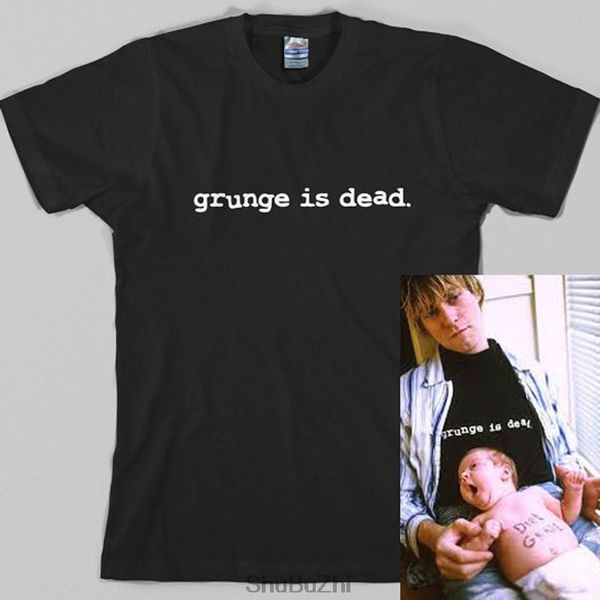 T-shirt da uomo drop t-shirt da uomo stile estivo moda Grunge is Dead T-shirt in cotone 100% t-shirt stampata con motivo casual manica corta 230511