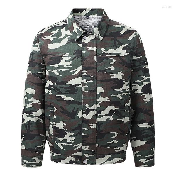 Jackets masculinos Camuflando de verão masculino Roupas de ar condicionado com fãs Carregaram um trabalho legal no canteiro de obras