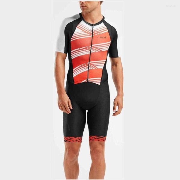 Yarış setleri svbbzc pro erkekler komik tasarım triatlon koşu takım elbise yüzme takımı bisiklet forması forma ropa de Ciclismo Maillot kıyafetleri