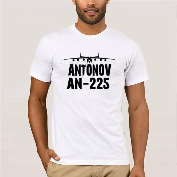 Camisetas masculinas camisetas de algodão Tops Tees Imprima macho Antonov Um avião 225 Personalizado com Your Custom Men Tshirt Trend