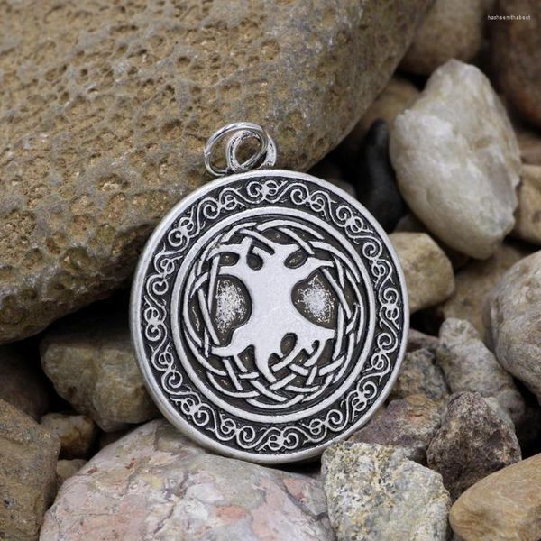 Collane con ciondolo Youe Shone Tree Of Life Collana in peltro con amuleto magico vichingo pagano