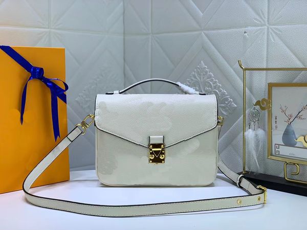 2023 bolsas de grife bolsa mensageiro feminina bolsa de ombro de couro óxido 40780 bolsa crossbody de couro em relevo com alça de alça capa de alta qualidade