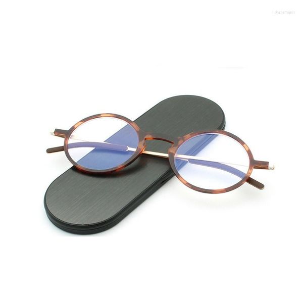 Óculos de sol Round Frame Anti-Blue Reading Glasses Men Mulheres Proteção Eyewear Presbiopia idosos idosos idosos