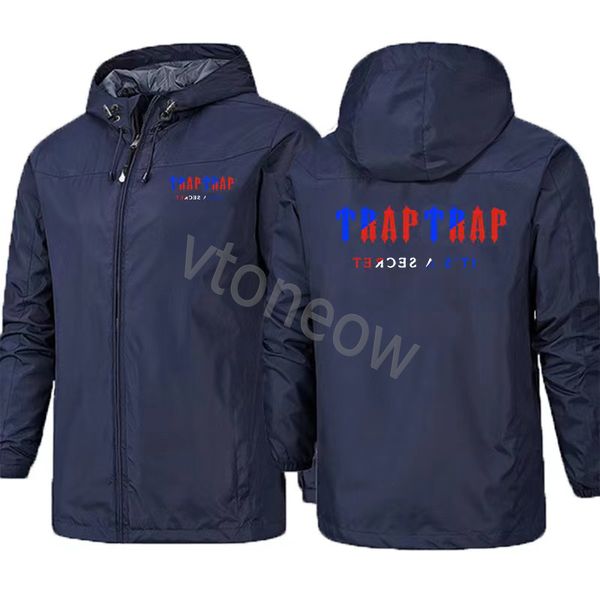 2023 Cappotto giacca da uomo primaverile con cappuccio antivento e impermeabile giacca a vento casual personalizzazione tuta squadra