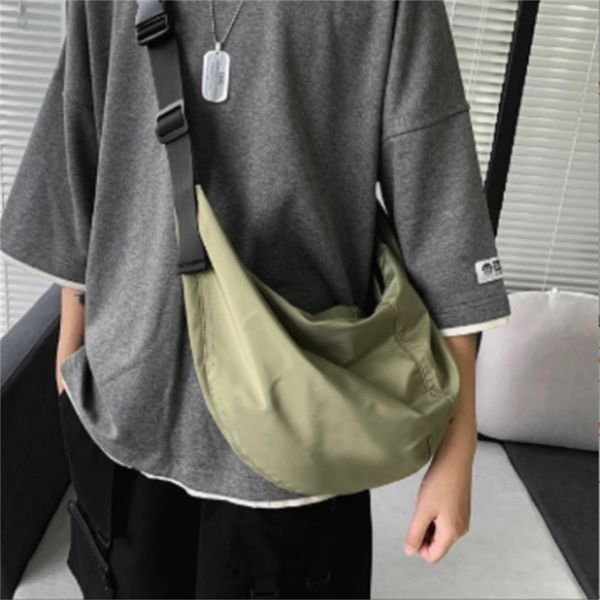 Bolsas de cintura bolsas sacolas para mulheres bolsas de sacola senhoras corea redes saco feminino tendência mochila crossbody messenger bagagem masculina bolsa de lona 230509