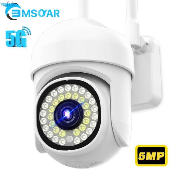 Câmera de quadro 5G WiFi IP Camera 2.4g ao ar livre 5MP HD PTZ Câmera IP Mini Speed ​​Dome Segurança Vigilância doméstica 1080p sem fio Audio Yi Lot Yi