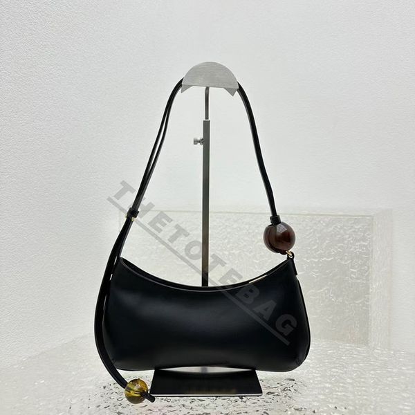 23 Le Bisou Perle кожаная сумка через плечо Simon Porte Дизайнер с крупными бусинами Модные женские сумки Baguette на молнии Кошелек Кошелек регулируемый плечевой ремень
