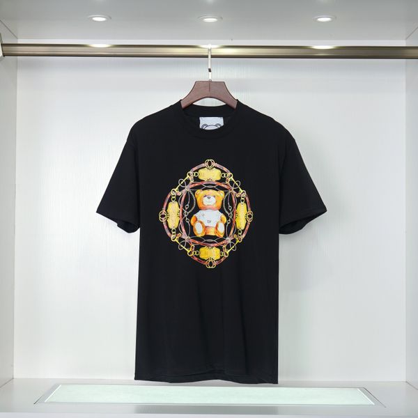 Herren-T-Shirt aus Designer-Baumwollkleid, Größe S-2XL, schwarz-weiß, modisches Herren- und Damen-T-Shirt, Sommer-Kurzarm-Band-Buchstabe-T-Shirt, Beratung, Original