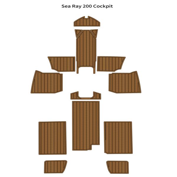 Sea Ray 200 кабина лодка Eva Foam Faux Teak Deck напольные покрытия коврик