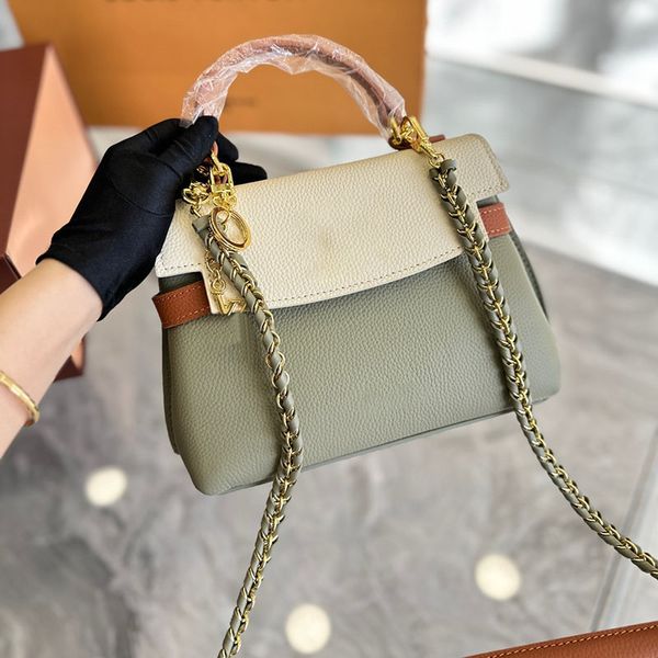 Дизайнерская сумка Классическая многоцветная натуральная кожа Lady Lock Me Мини-сумки Louies Grace Дизайнерские сумки через плечо Винтажный женский брендовый кошелек Кошелек среднего размера