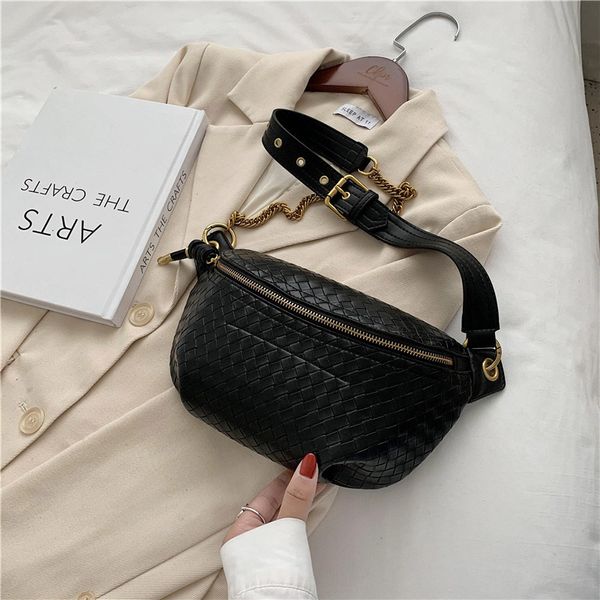 Bel çantaları zincir bel çanta kadınlar deri fany paketi lüks marka crossbody pack mini bel kemer çantaları moda kız telefon paketi cüzdan 230511