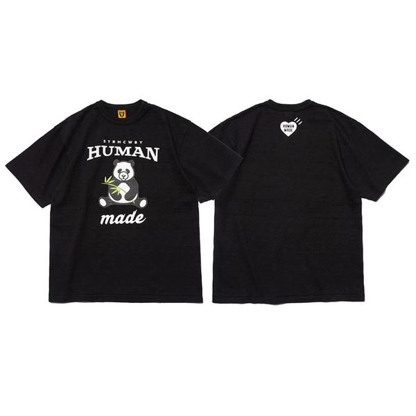 Human Made Fun Print Bambus Baumwolldesigner T-Shirt Marke HumanMade Kurzarm T-Shirt für Männer Frauen Freizeit High Street Human Made Tshirt Clothing 881